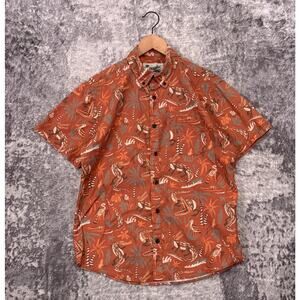 Howler Brothers Shirt Medium Mens Mansfield Lazy Gators Short Sleeve Button Down